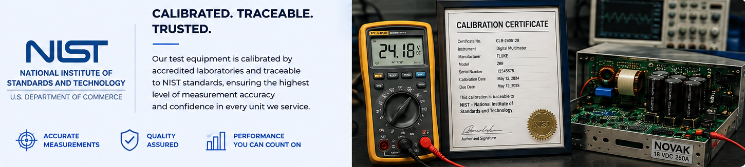 Calibrated. Traceable. Trusted.